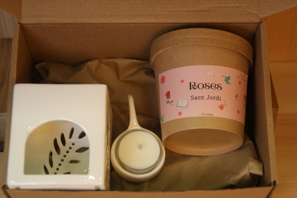 Pack Quemador + Wax Melt Rosas