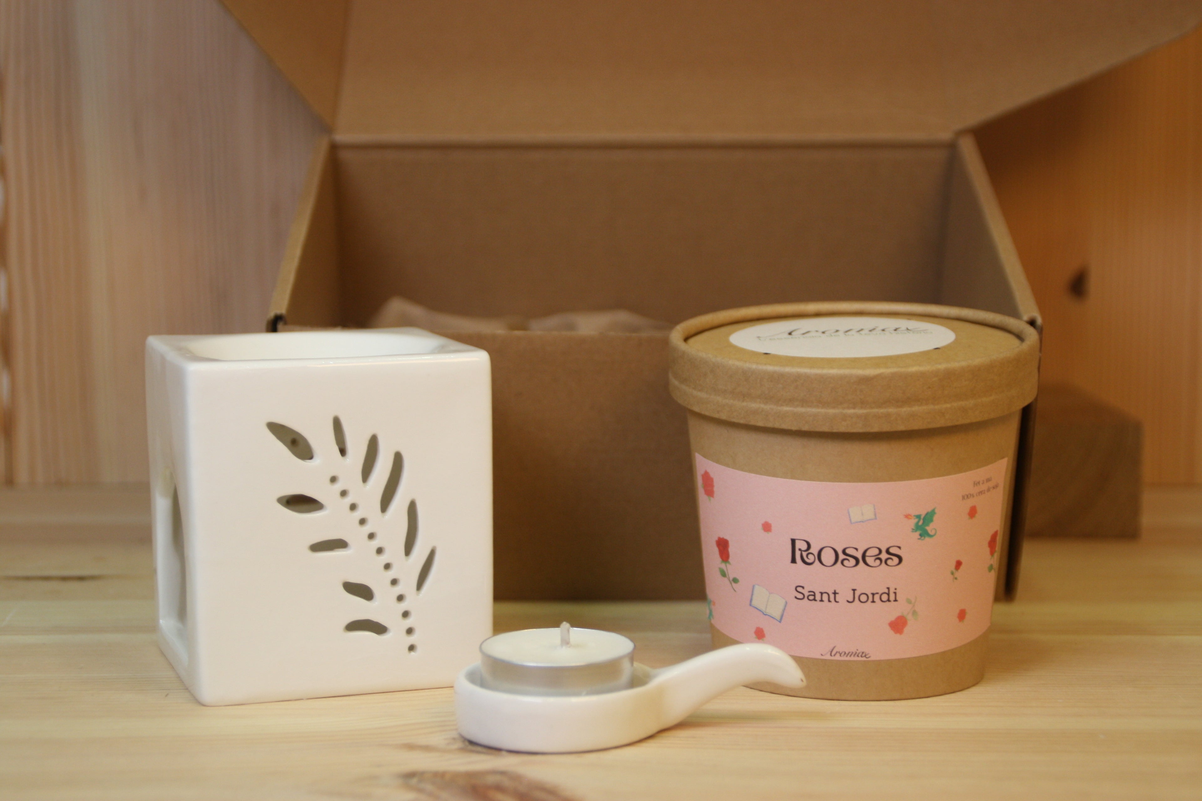 Pack Quemador + Wax Melt Rosas
