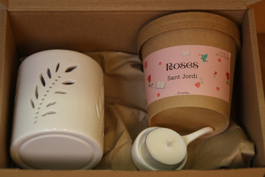 Pack Quemador + Wax Melt Rosas